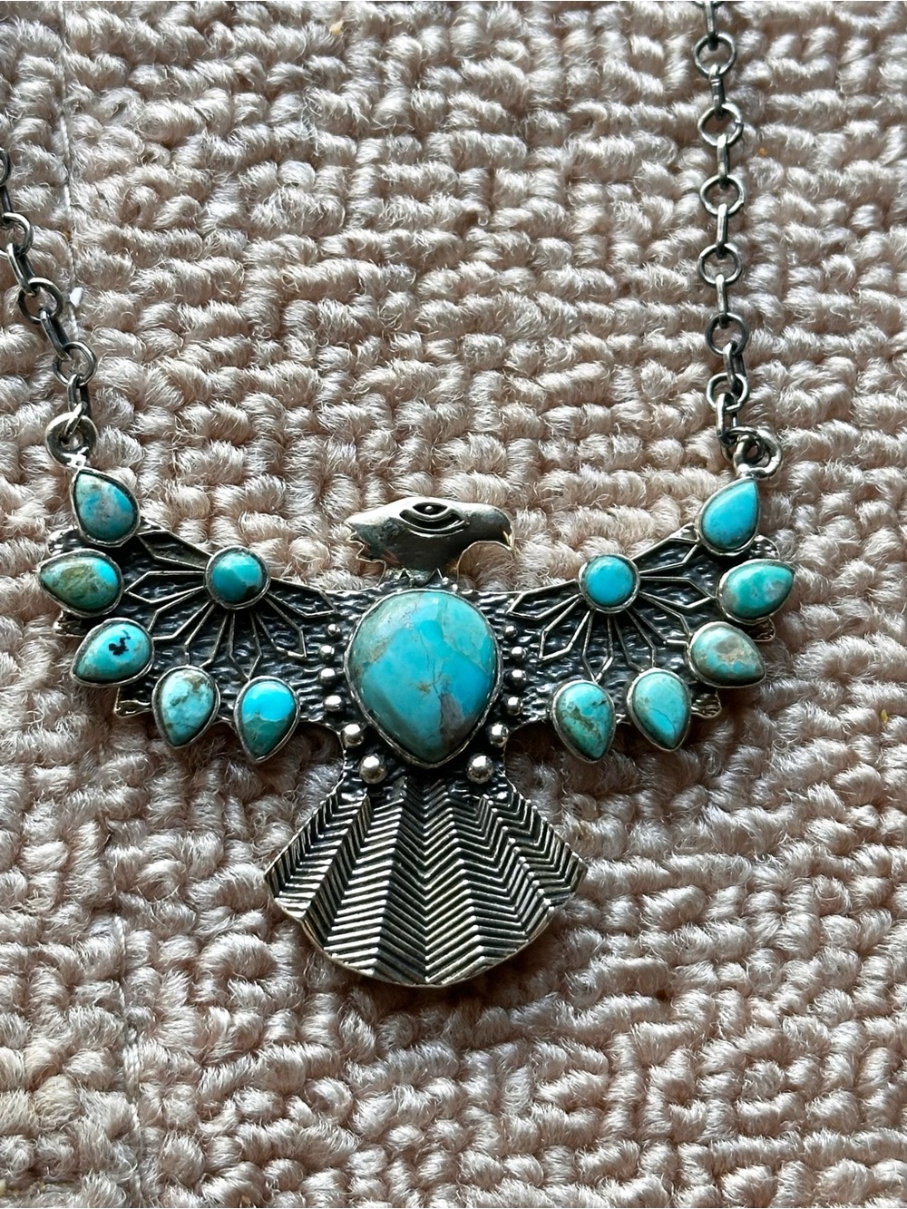 Stunning thunderbird necklace